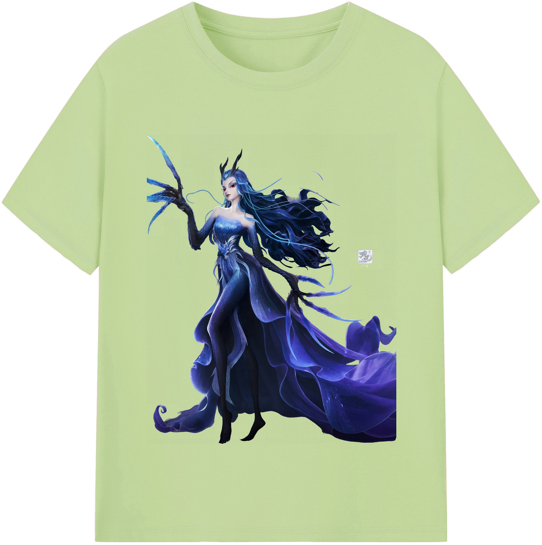 （画像用） Ne Zha 2 ナタ 魔童の大暴れ 綿100％半袖Tシャツ（フロントプリント）